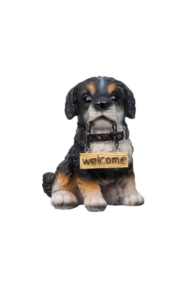 Z-Tools Decorațiune de grădină, din rășină, model cățeluș, înălțime 14cm / ZT...