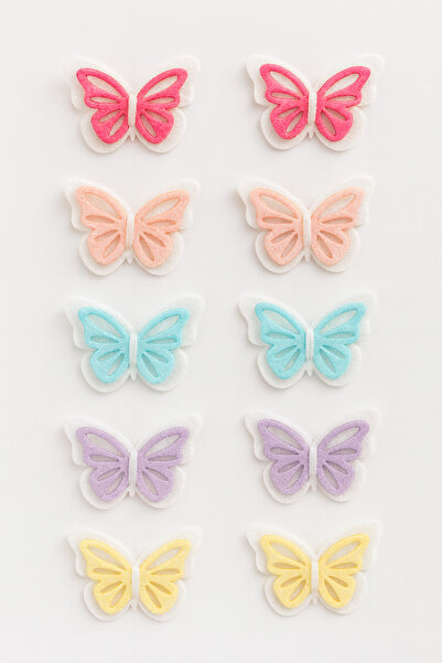 Soar Kids Aksesuar Girl's Butterfly Hair Clip Blue Pink Lilac Fuchsia Yellow ...