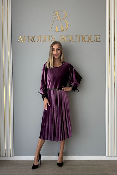Afrodita Boutique Rochie Irma lunga catifea