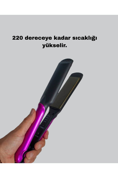 ZERO LAND Drnds Professional Ionic Technology Hair Straightener – 220 ° C Rapid Heating and Led (154935) Display t