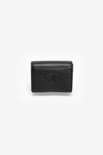 Calvin Klein Women Black Bold Medium Bifold Wallet
