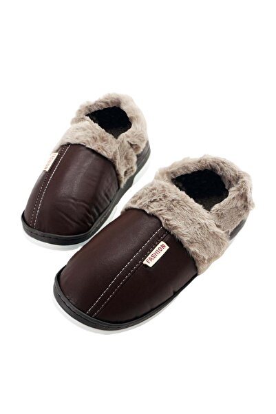 OEM Men's fur slippers, for indoors or short trips outside, D310