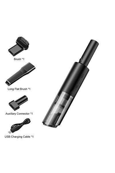 zola Aspirator auto, portabil, cu 3 accesorii, 120w, filtru HEPA, negru