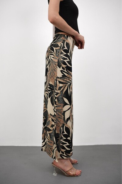 Hisleria Zippered Satin Fabric Long Skirt - Brown (Suitable for Hijab)