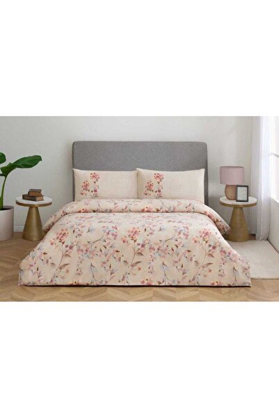 Özdilek Duvet Cover Set Nev Double Size Beige Geranium