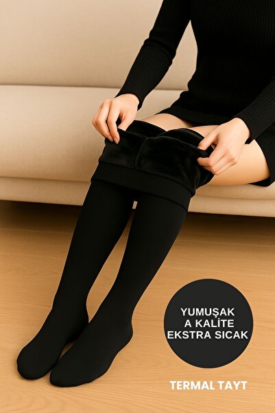 ALEXANDER HUD Women's Slimming High Waist Inner Fleece Lined Sh Fleece-Lined Stretchy Winter Pantyhose Thermal Corset Tights Socks Underwear