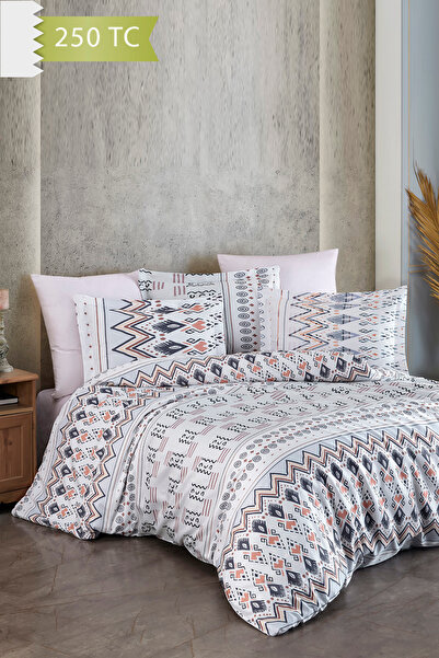 VAROL 250 TC Bambu Karışımlı Pamuk Saten Nevresim Takımı – Family Size - CORSO