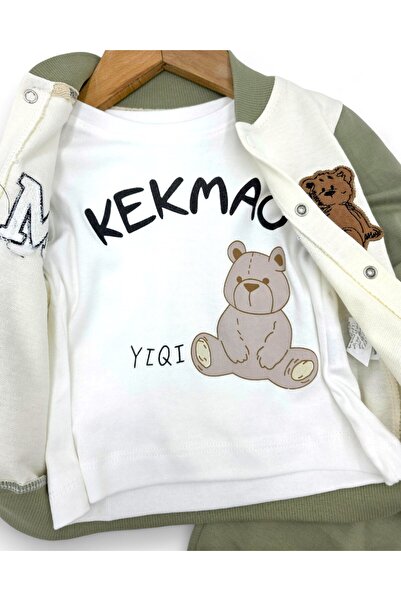 Egelite Baby Boy 3-Piece Seasonal Suit |   College Jacket, Long Sleeve Top and Bottom Set |   6-9-12-18-24 Months