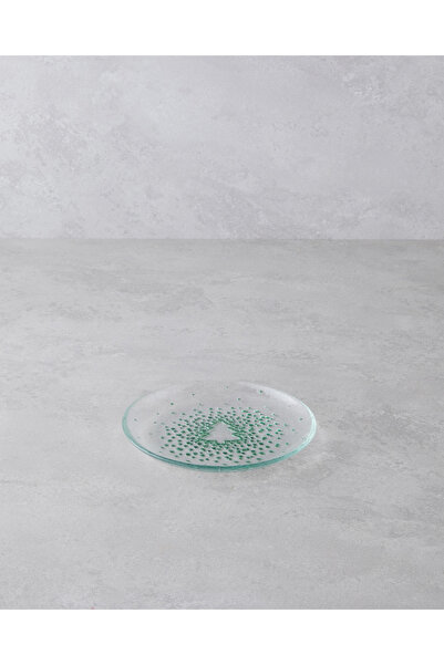English Home Twinkle Tree Glass Pasta Plate 16 cm Green