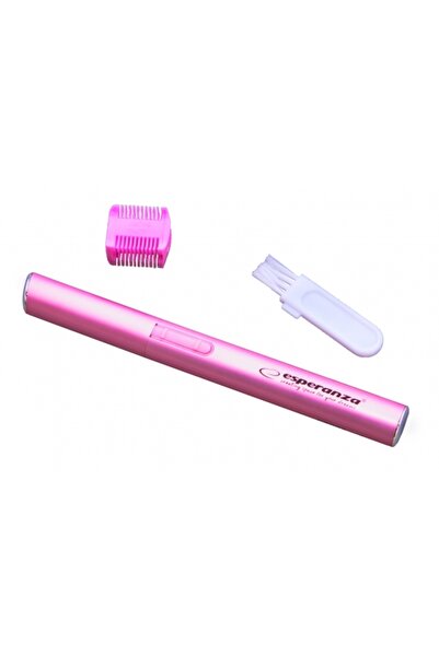 ESPERANZA Trimmer (pink) for removing unwanted hair from eyebrows, bikini area, nose and ears