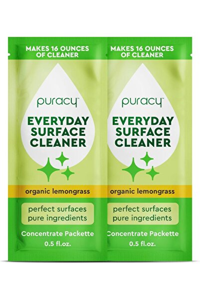 puracy مركز منظف الأسطح الطبيعي برائحة الشاي الأخضر والليمون 0.5 أونصة سائلة