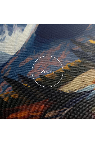 Arthub Canvas Painting, Bedroom And Living Room, Landscapes, Lake Autumn View