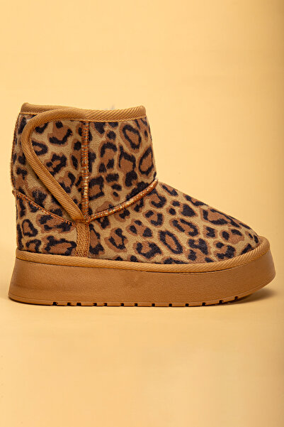 BURE AYAKKABI Çift Cırtlı İçi Kürklü Poli Taban Eva Astarlı Kız Çocuk Bot