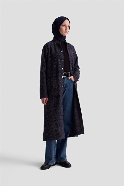 Armine Melanjlı Örme Kap 25KD1123 Lacivert