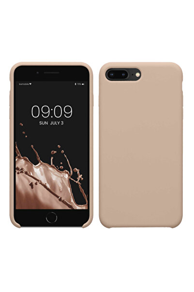 KWmobile Case for Apple iPhone 8 Plus/iPhone 7 Plus, Cream, Silicone, KWM0000087L104C