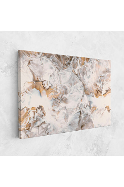 Arthub Tablou Canvas, Dormitor Si Living, Abstracte, White Gold Abstract