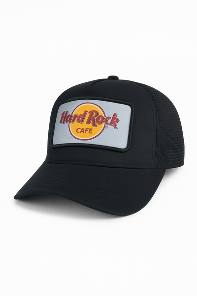 diğerr1 HARD ROCK Unisex Siyah Ayarlanabilir Spor Baseball Şapka Cırtlı Cap