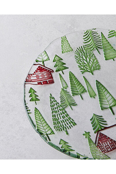 English Home Village Cam Pasta Plate 20 cm Green