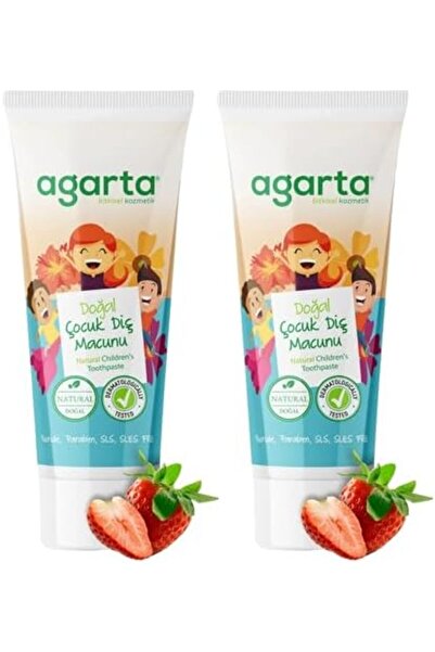 STOREMAX Agarta Doğal Florürsüz Çocuk Diş Macunu Çilekli 75 ml x 2 Adet 1174223