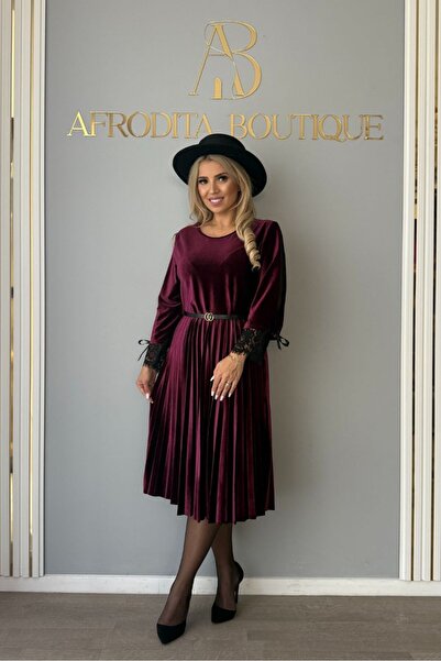 Afrodita Boutique Irma long velvet dress