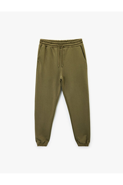 Koton Beli Lace-Up Fleece-Lined Pocket Detailed Jogger Winter Sweatpants