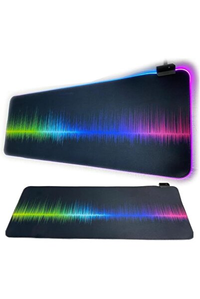 STOREMAX 80x30cm Büyük Boy Xxl Resimli Desenli Mousepad Rgb Led Işıklı Gaming...