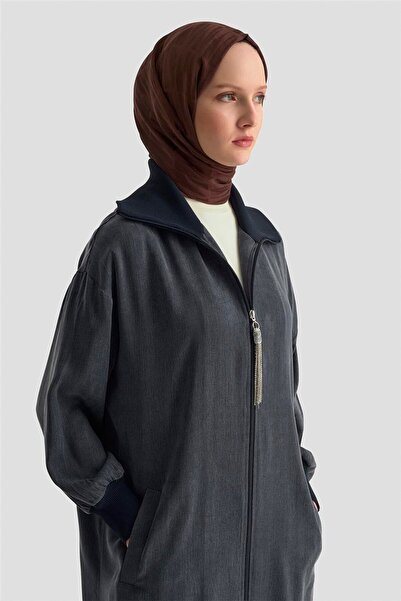 Armine Kupra Mixli Triko Kap 25KD2008 LACİVERT