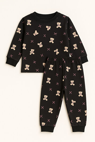 Oz Baby Unisex Thermal Suede Pajama Set 1-4 Years | New Season Padded Children'S-Baby Pajamas