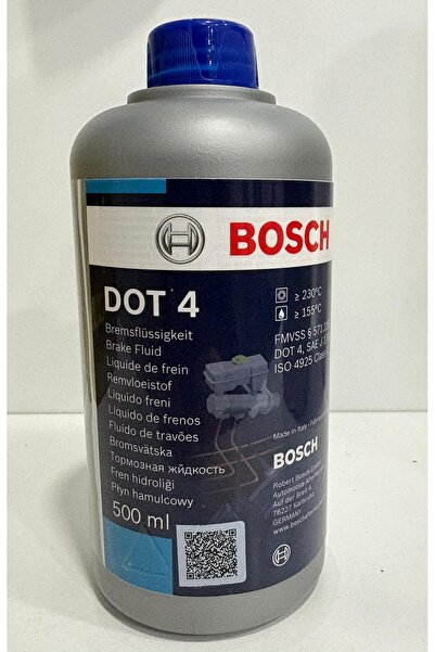 GZM OTO YEDEK PARÇA BOSCH FREN HİDROLİK YAĞI DOT4 500 ML - 2025 ÜRETİM