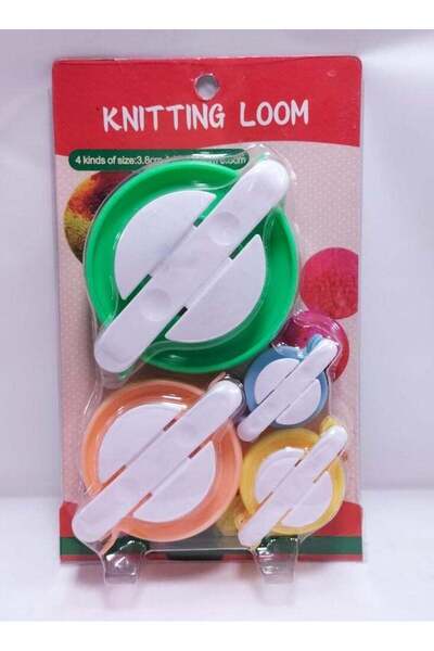 Gerenic نول لنسج الصوف بشكل كره صغيره 4 قطع