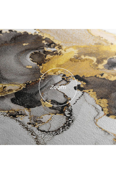 Arthub Canvas Painting, Bedroom And Living Room, Abstract, Golden Marble Shades