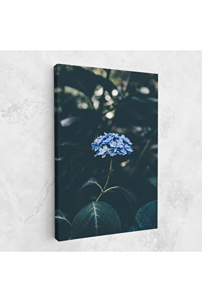 Arthub Canvas Painting, Bedroom And Living Room, Flowers, Forest Blue Flower