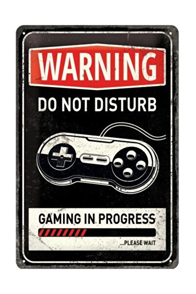 Nostalgic Art Placa metalica 20x30 Gaming in progress