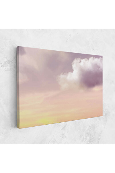 Arthub Canvas Painting, Bedroom And Living Room, Landscapes, Clouds Watercolor Cream