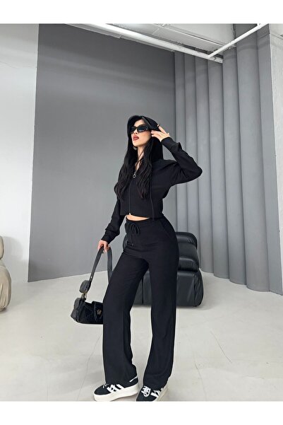 salome butik 2'Lİ CROP EŞOFMAN