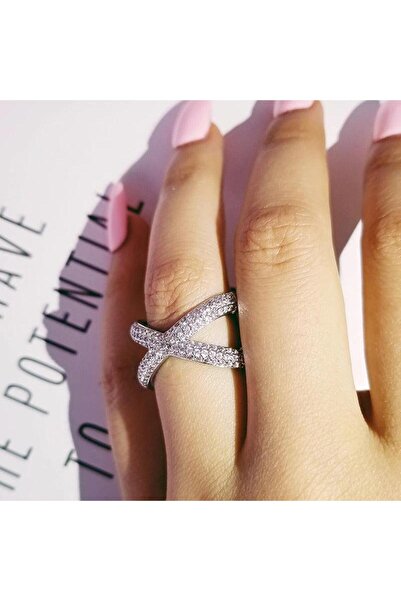 Pursehuit Inel argintiu, cu pietre de zirconiu, Sieglind C4 - 6 (circumferinț...