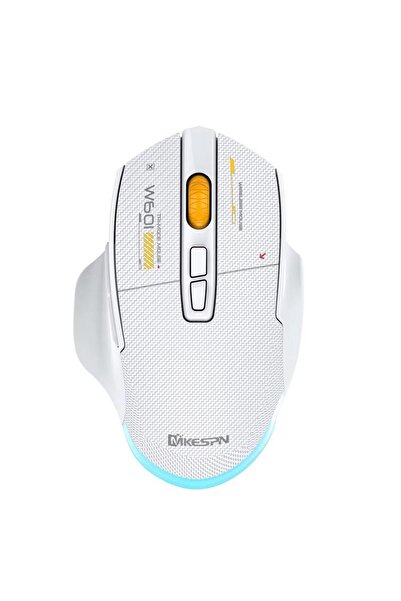 Apera Mkespn SXS-W601 7 Tuş Gaming Mouse Karbon Fiber 3 Modlu Kablolu Bluetooth USB Alıcılı 12800DPI Makro