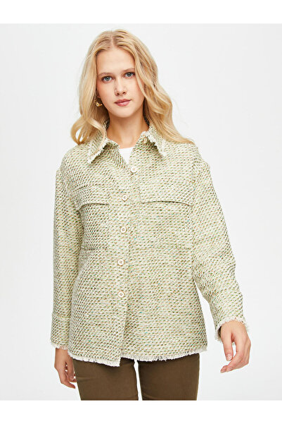 Faik Sönmez Oversized Shirt Collar Midi Tunic - Casual & Stylish