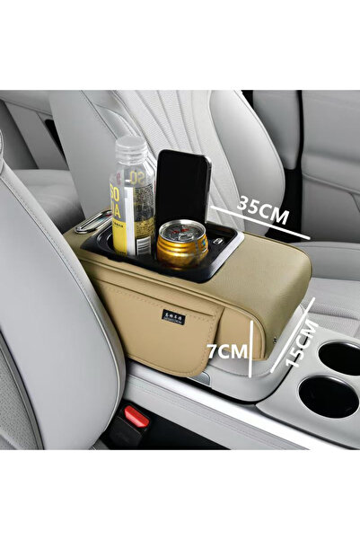 Genel Markalar Her Araca Uygun Kolçak Üstü Geçmeli Bardaklık Peçetelik USB li...
