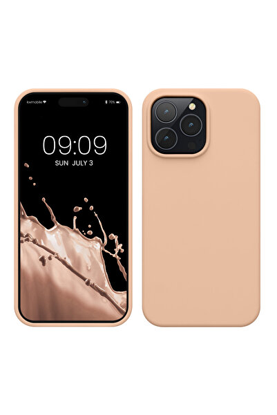 KWmobile Case for Apple iPhone 14 Pro Max, Cream, Silicone, KWM000016NL035C