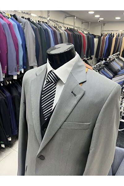 ENRICO MASAROTTI بدلة رجالية مجمعة YE طقم فيست (سترة مربعة النقش أو سترة مخطط...