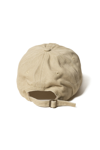 Nome Studio Kırmızı Nakışlı Bej Şapka Vintage Tarz Eskitme Pamuk Kumaş Üzerine Nakış Yazılı Şapka