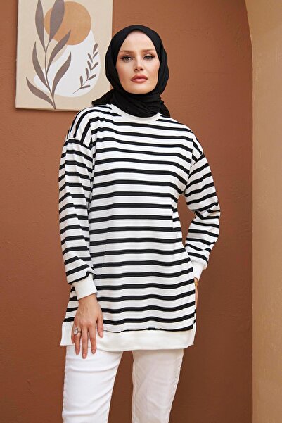 Hülya Keser Renkli Sweatshirt - Siyah