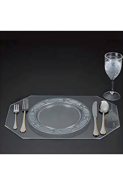 Bola Concept Şeffaf Pleksi Amerikan Servis 3 mm Akrilik Masa Altlığı Runner (...