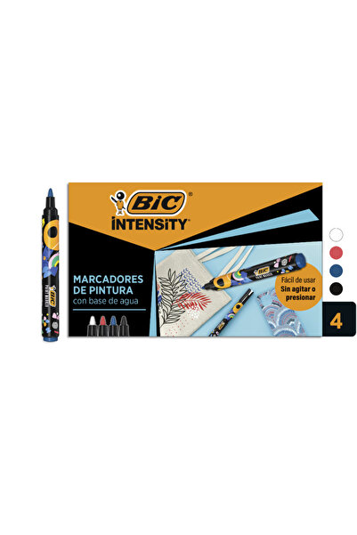 Bic Markere cu vopsea Intensity, culori asortate, 4 buc/set