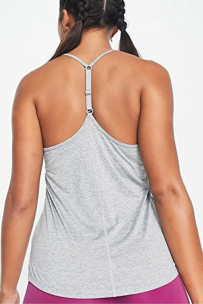 Nike Dri-Fit Training One Elastika Women's Tank Top Women's Sports Singlet Gray