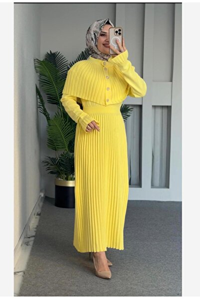 AXXAN Cape Knitwear Dress Women's Knitwear Set