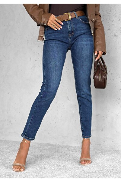 ADAMODA.RO Women's simple elastic jeans