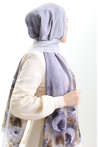 sefamerve Σάλι από φυσικές ίνες Karaca 82009-14 Λιλά