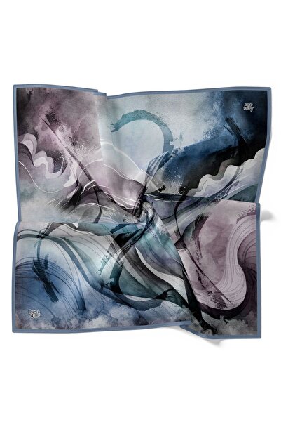 Levidor Wavy Tie-Dye Pattern Sparkling Crystal Scarf